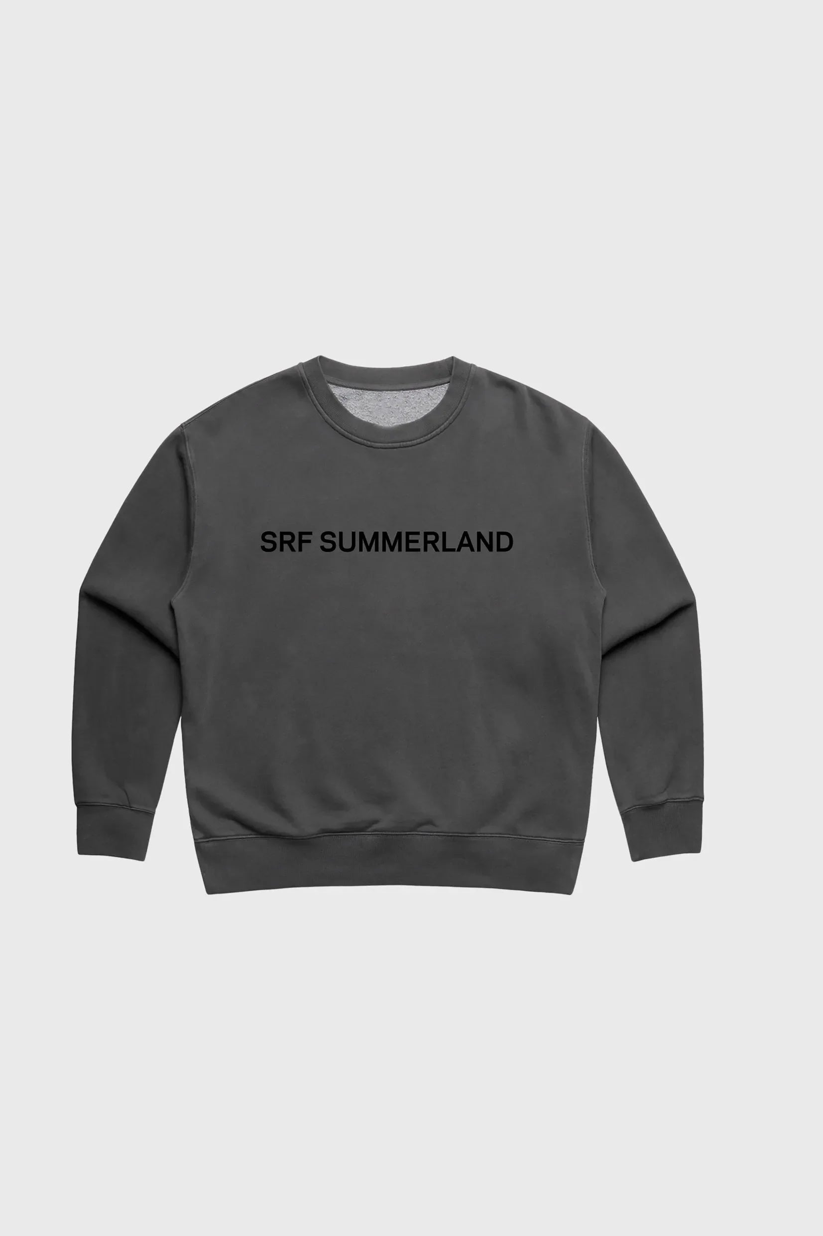 SRF SUMMERLAND Classic Crewneck - Faded Black - Heidi Merrick