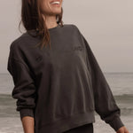 SRF SUMMERLAND Classic Crewneck - Faded Black - Heidi Merrick