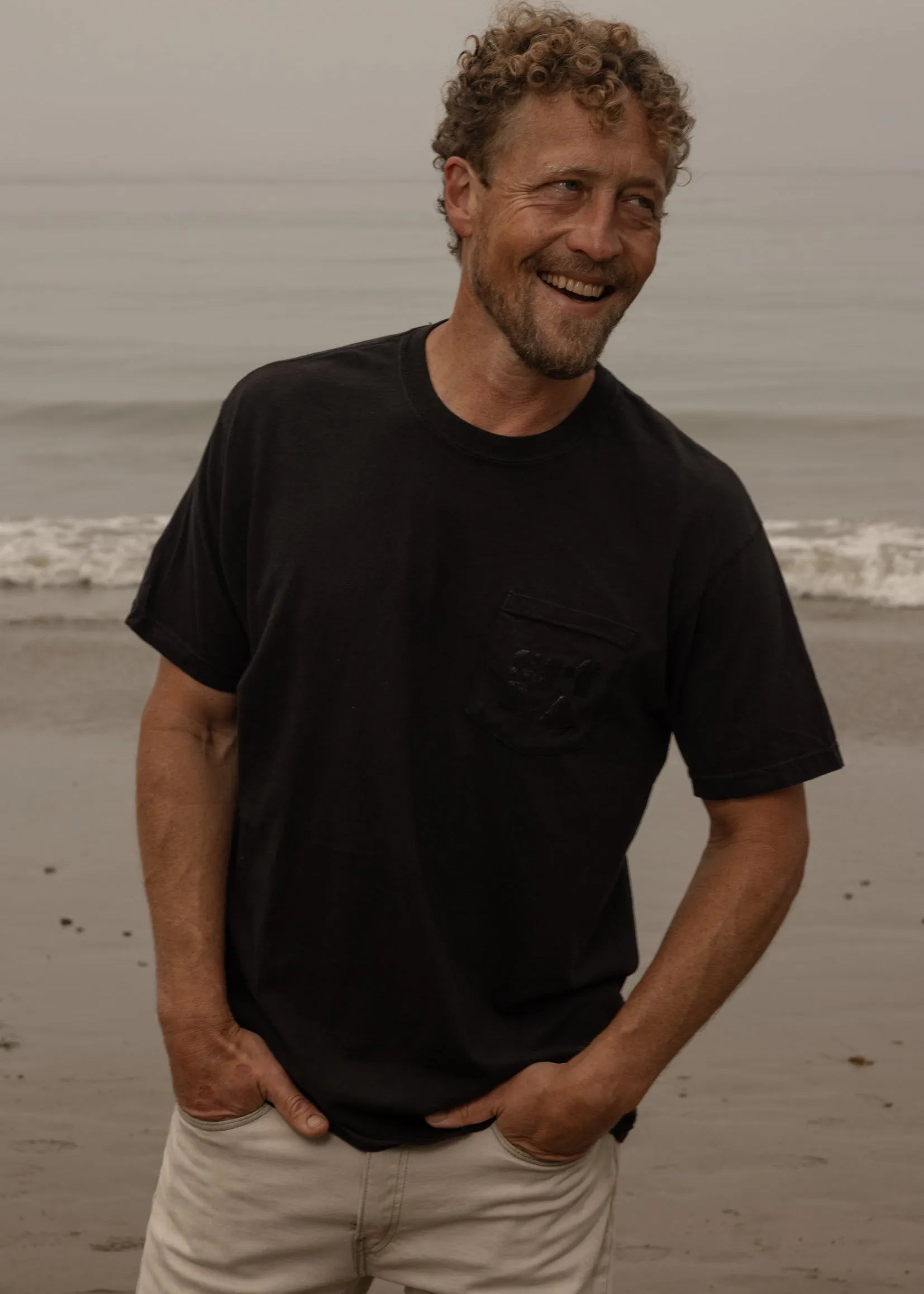 70's SRF LA Tee - Black On Black - Heidi Merrick