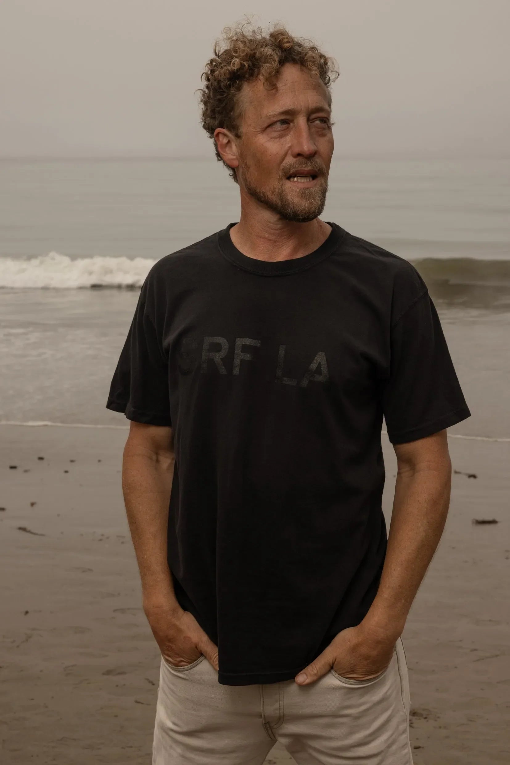 SRF LA Tee - Black on Black - Heidi Merrick