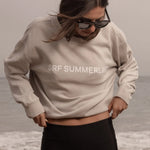 SRF SUMMERLAND Classic Crewneck - Faded Cream - Heidi Merrick