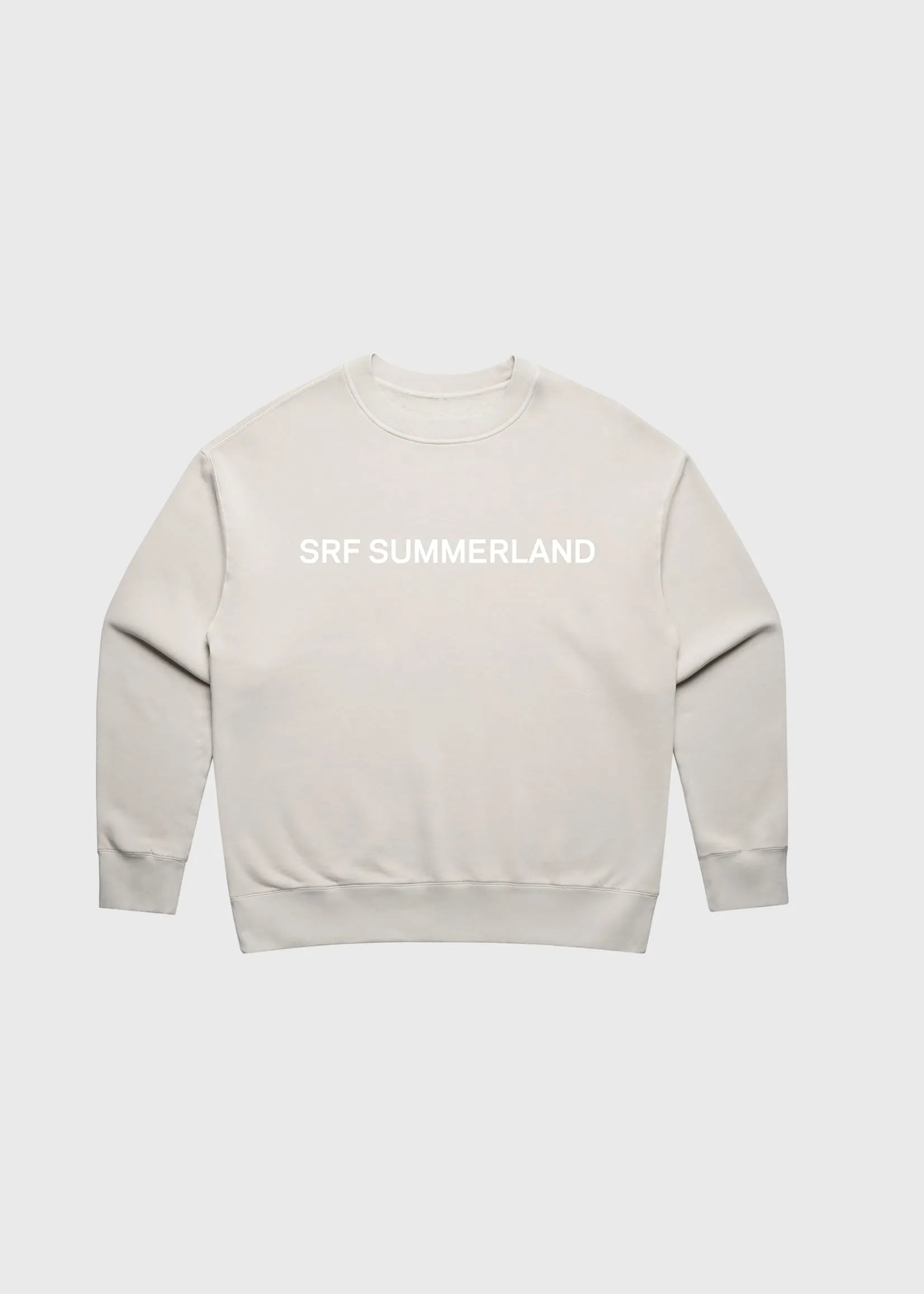 SRF SUMMERLAND Classic Crewneck - Faded Cream - Heidi Merrick