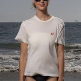 70's SRF LA Slim Tee - Red Embroidered