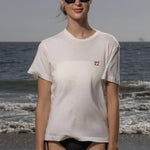 70's SRF LA Slim Tee - Red Embroidered - Heidi Merrick