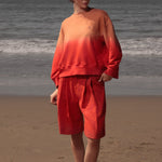 Barrel Sleeve 70's SRF LA Crewneck - Sunset - Heidi Merrick