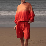 Barrel Sleeve 70's SRF LA Crewneck - Sunset - Heidi Merrick