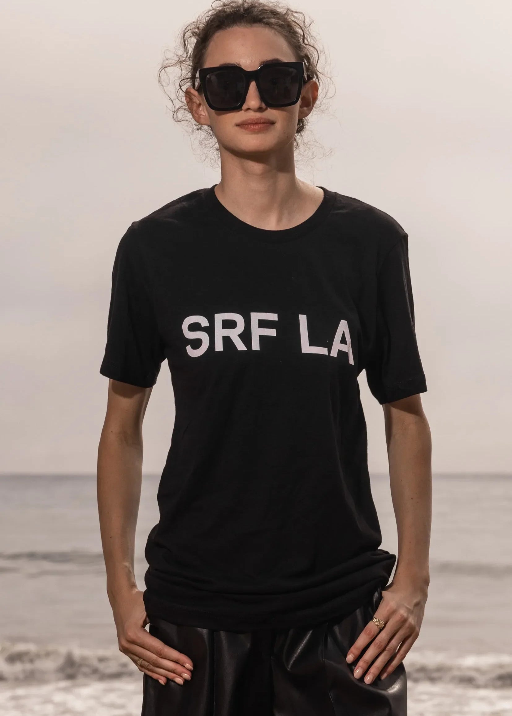 SRF LA TEE - BLACK - Heidi Merrick