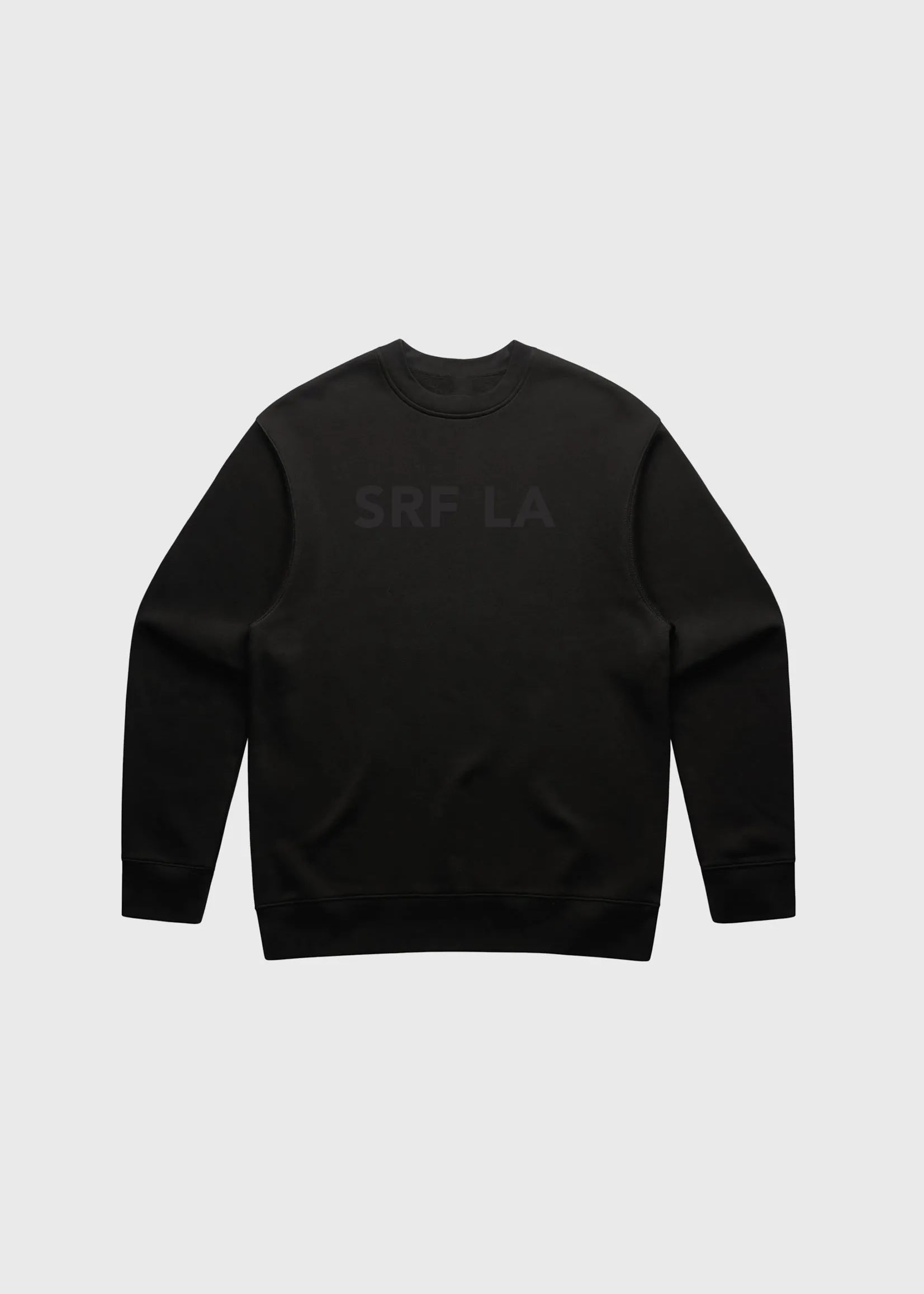 SRF LA Unisex Crewneck - Black on Black - Heidi Merrick