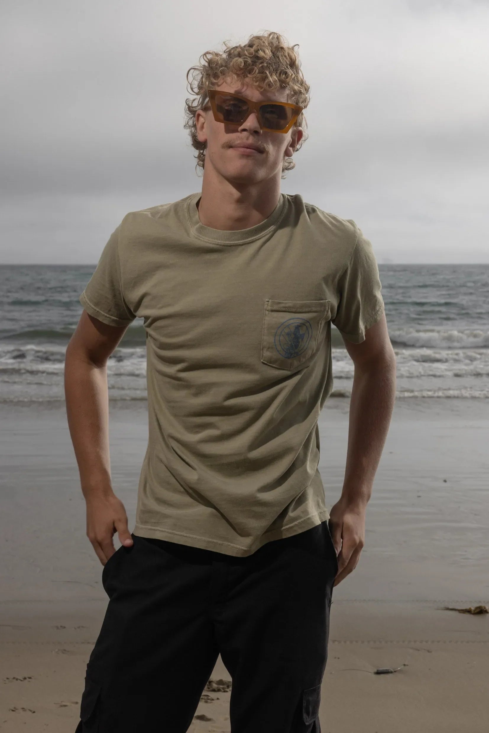 SRF Guy Tee - Dusty Sand - Heidi Merrick