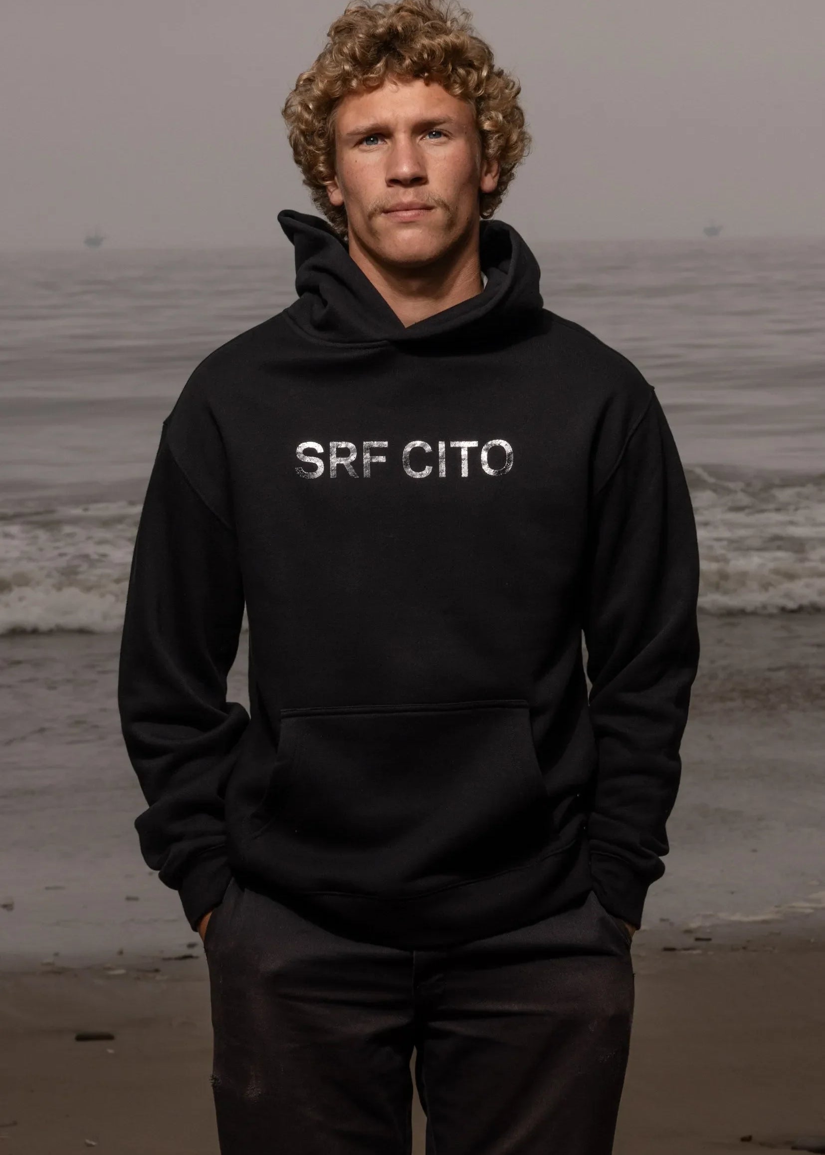 SRF CITO Unisex Hoodie - Black on Black - Heidi Merrick