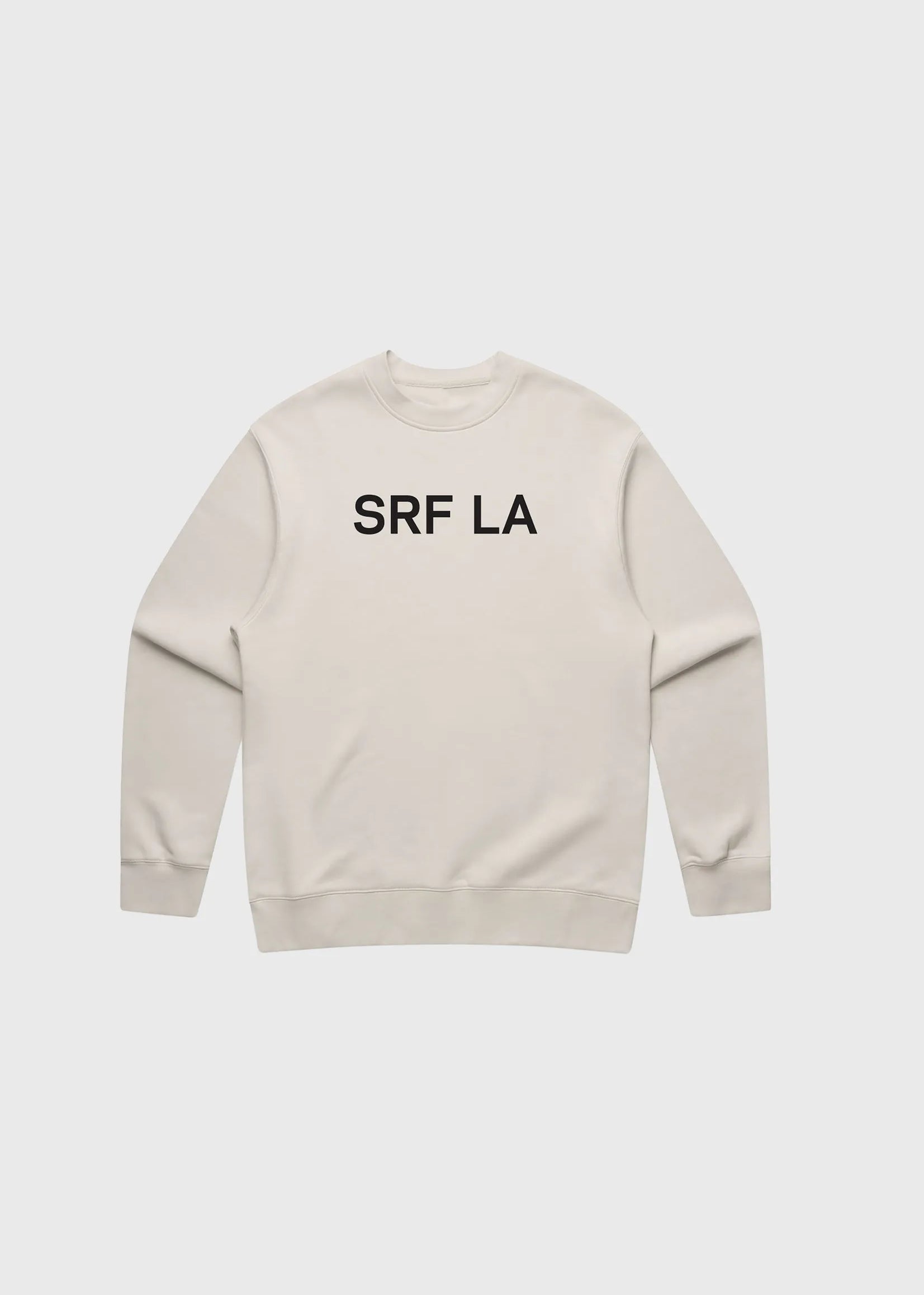 SRF LA Unisex Crewneck - Black on Cream - Heidi Merrick