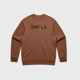 SRF LA Unisex Crewneck - Walnut - Heidi Merrick