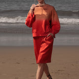 Barrel Sleeve 70's SRF LA Crewneck - Sunset - Heidi Merrick