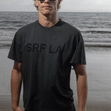 SRF LA Classic Tee - Black on Washed Black