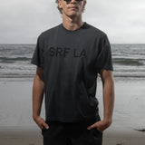 SRF LA Classic Tee - Black on Washed Black - Heidi Merrick