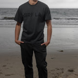 SRF LA Classic Tee - Black on Washed Black