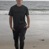 SRF LA Classic Tee - Black on Washed Black