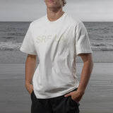 SRF LA Classic Tee - Antique Cream on White