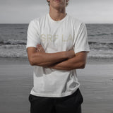 SRF LA Classic Tee - Antique Cream on White