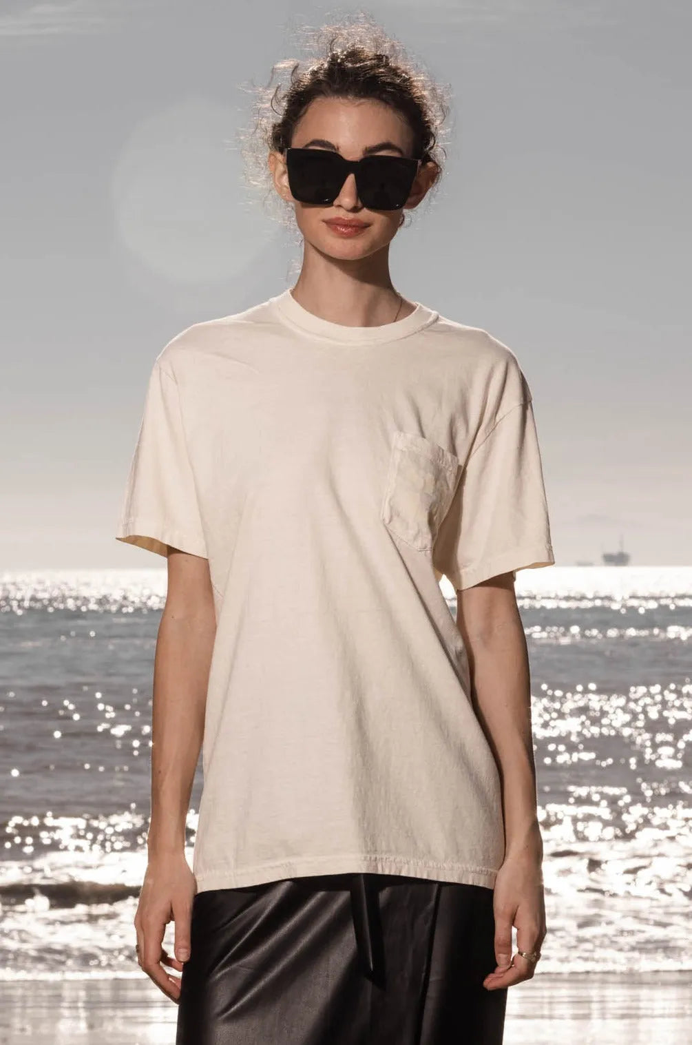 70'S SRF LA TEE - IVORY - Heidi Merrick