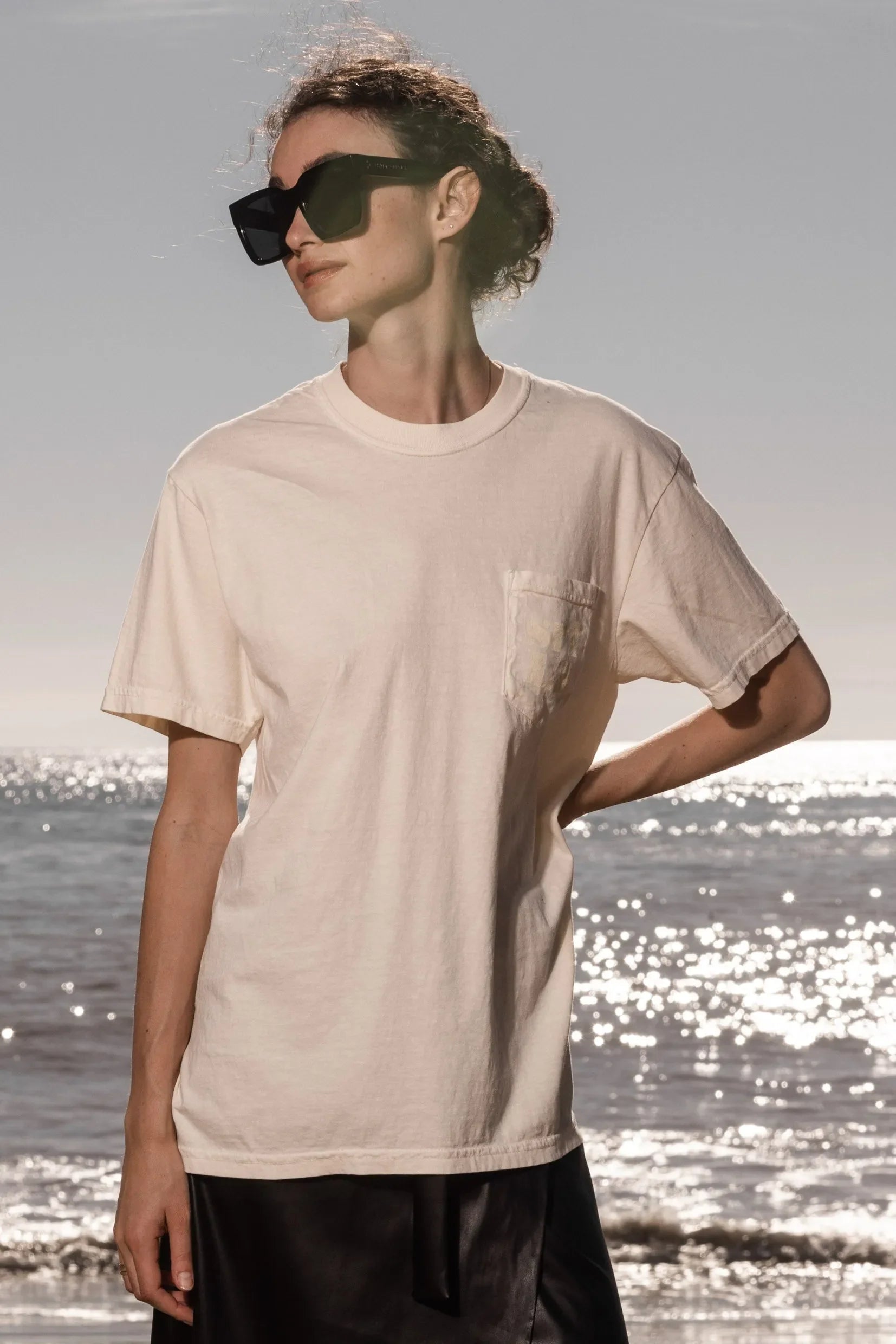 70'S SRF LA TEE - IVORY - Heidi Merrick