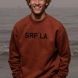 SRF LA Unisex Crewneck - Walnut - Heidi Merrick