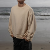 Barrel Sleeve 70's SRF LA Crewneck - Antique Cream Embroidered