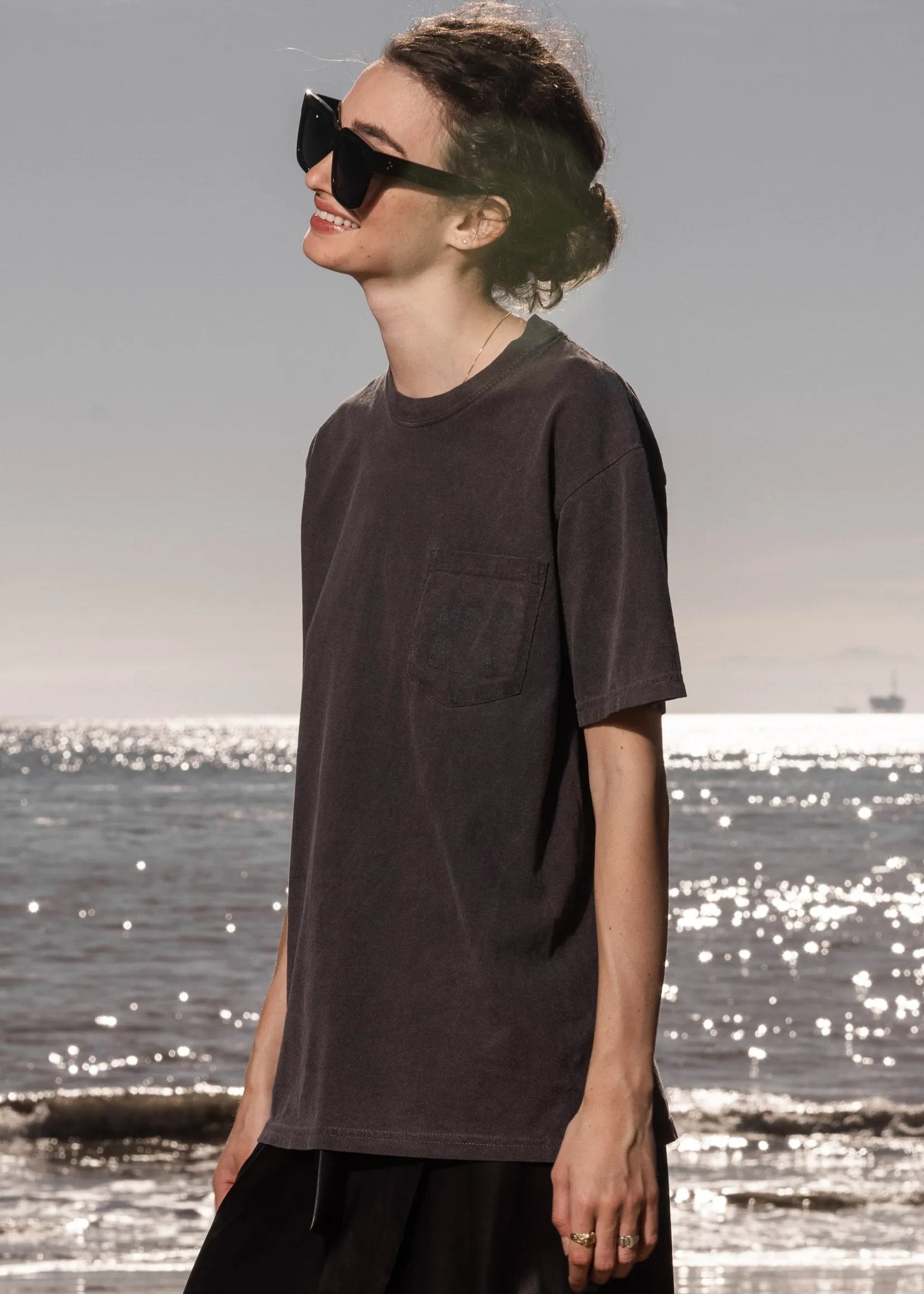 70'S SRF LA TEE - ASH - Heidi Merrick