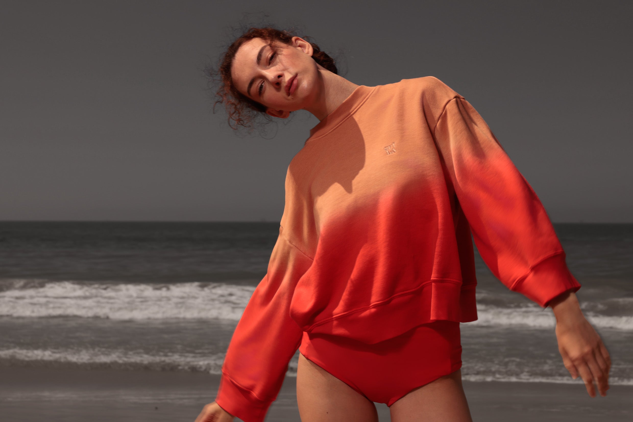Barrel Sleeve 70's SRF LA Crewneck - Sunset - Heidi Merrick