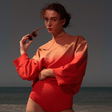 Barrel Sleeve 70's SRF LA Crewneck - Sunset - Heidi Merrick