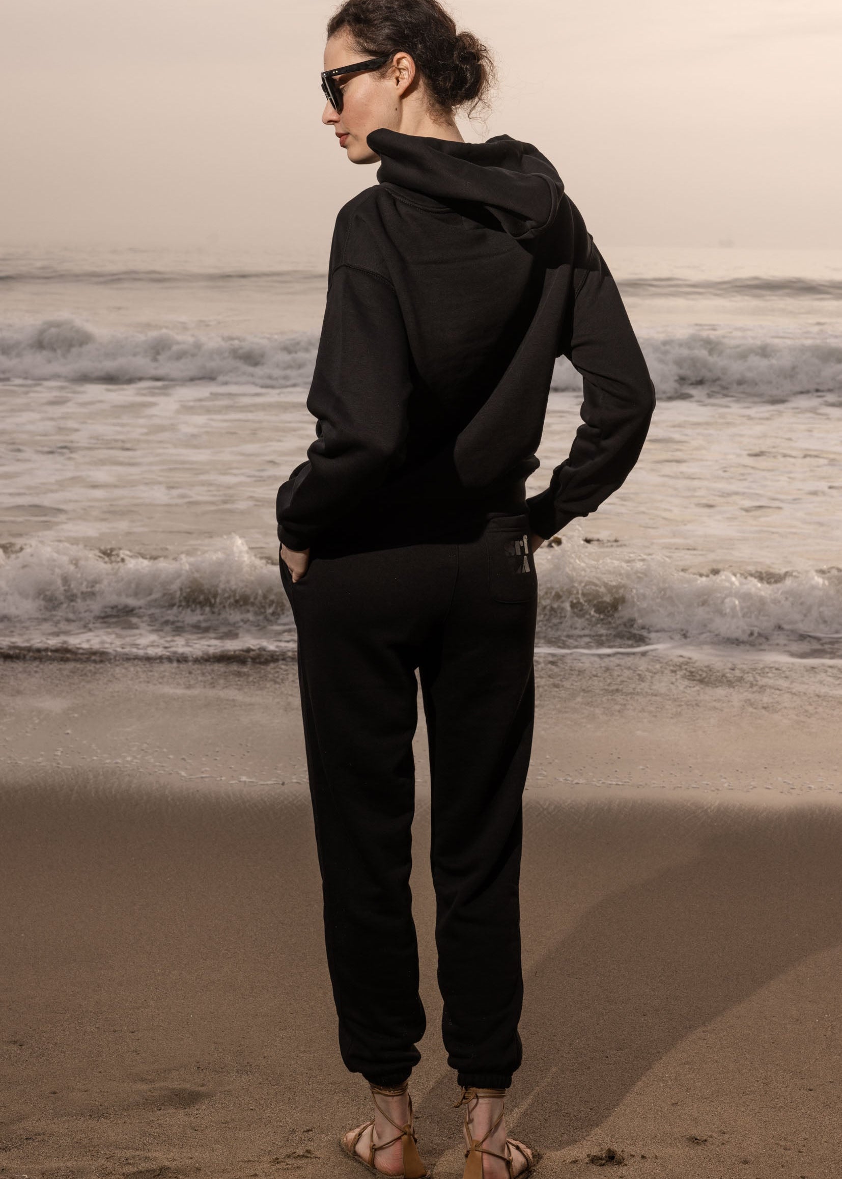 70'S SRF LA SWEATPANTS - BLACK - Heidi Merrick