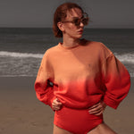 Barrel Sleeve 70's SRF LA Crewneck - Sunset - Heidi Merrick