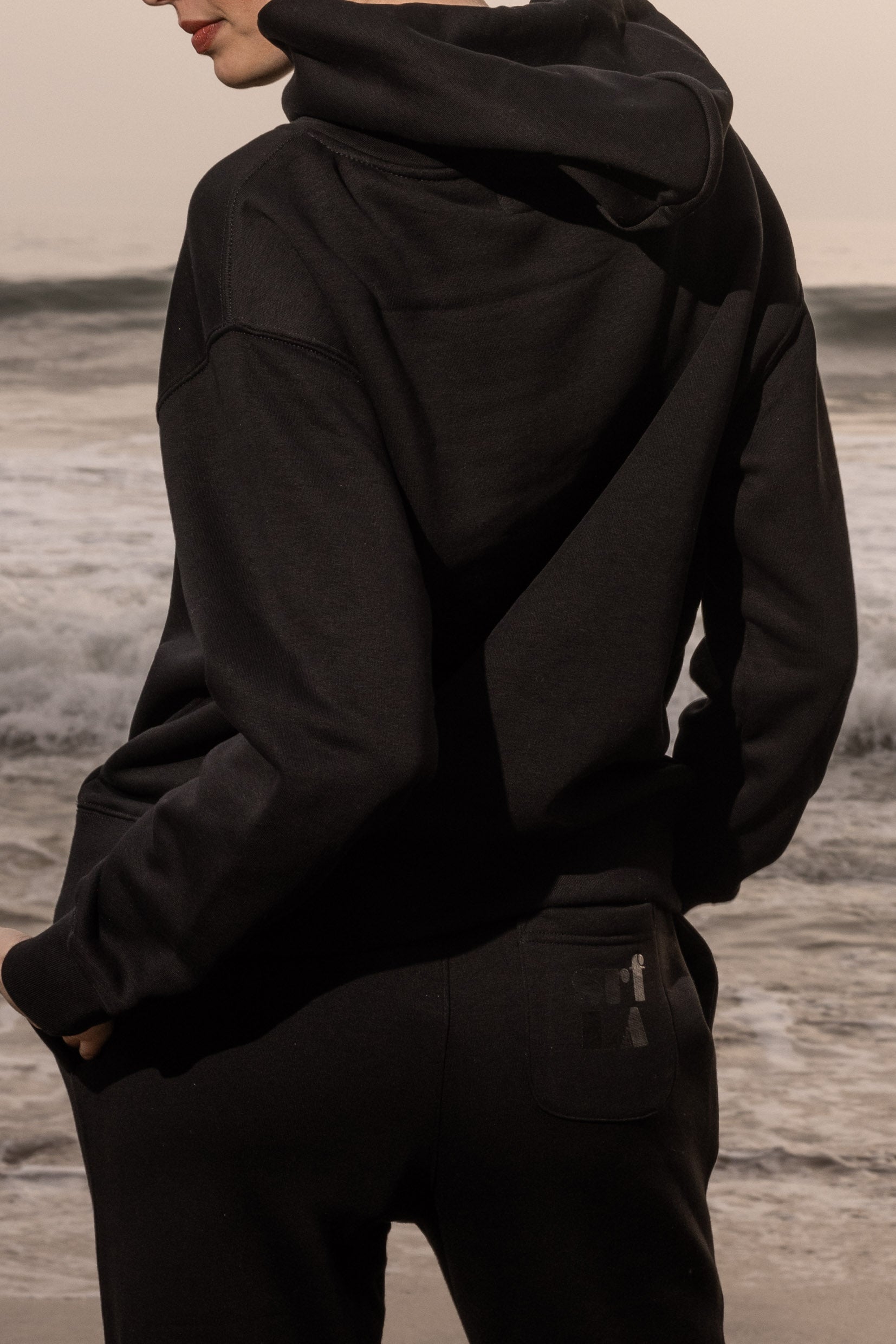 70'S SRF LA SWEATPANTS - BLACK - Heidi Merrick