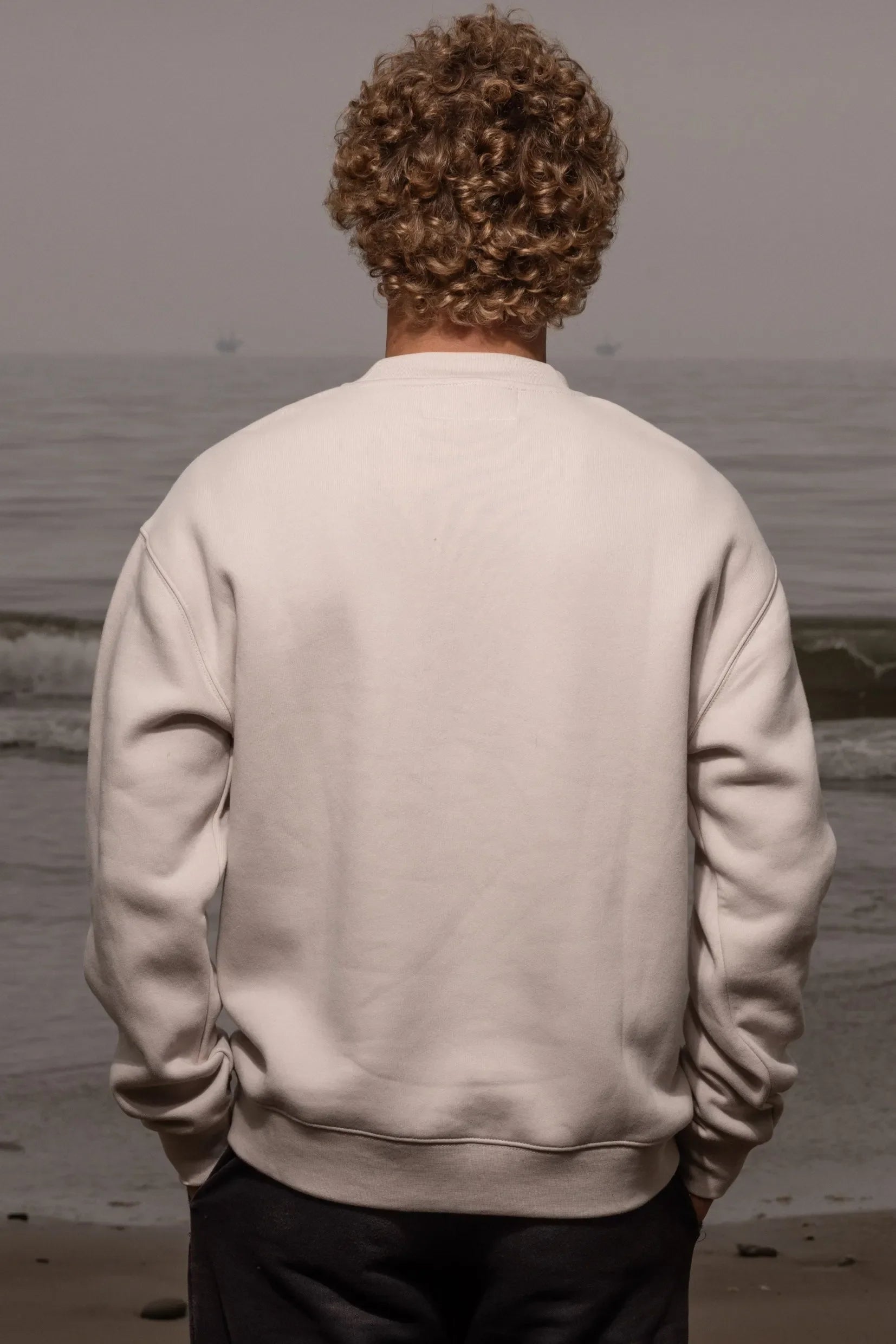 SRF LA Unisex Crewneck - Black on Cream - Heidi Merrick