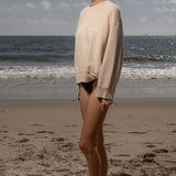 Barrel Sleeve SRF LA Crewneck - Ivory on Antique Cream