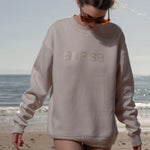 SRF SB Unisex Crewneck - Cream on Cream - Heidi Merrick