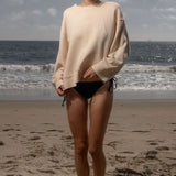 Barrel Sleeve SRF LA Crewneck - Ivory on Antique Cream