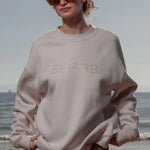 SRF SB Unisex Crewneck - Cream on Cream - Heidi Merrick