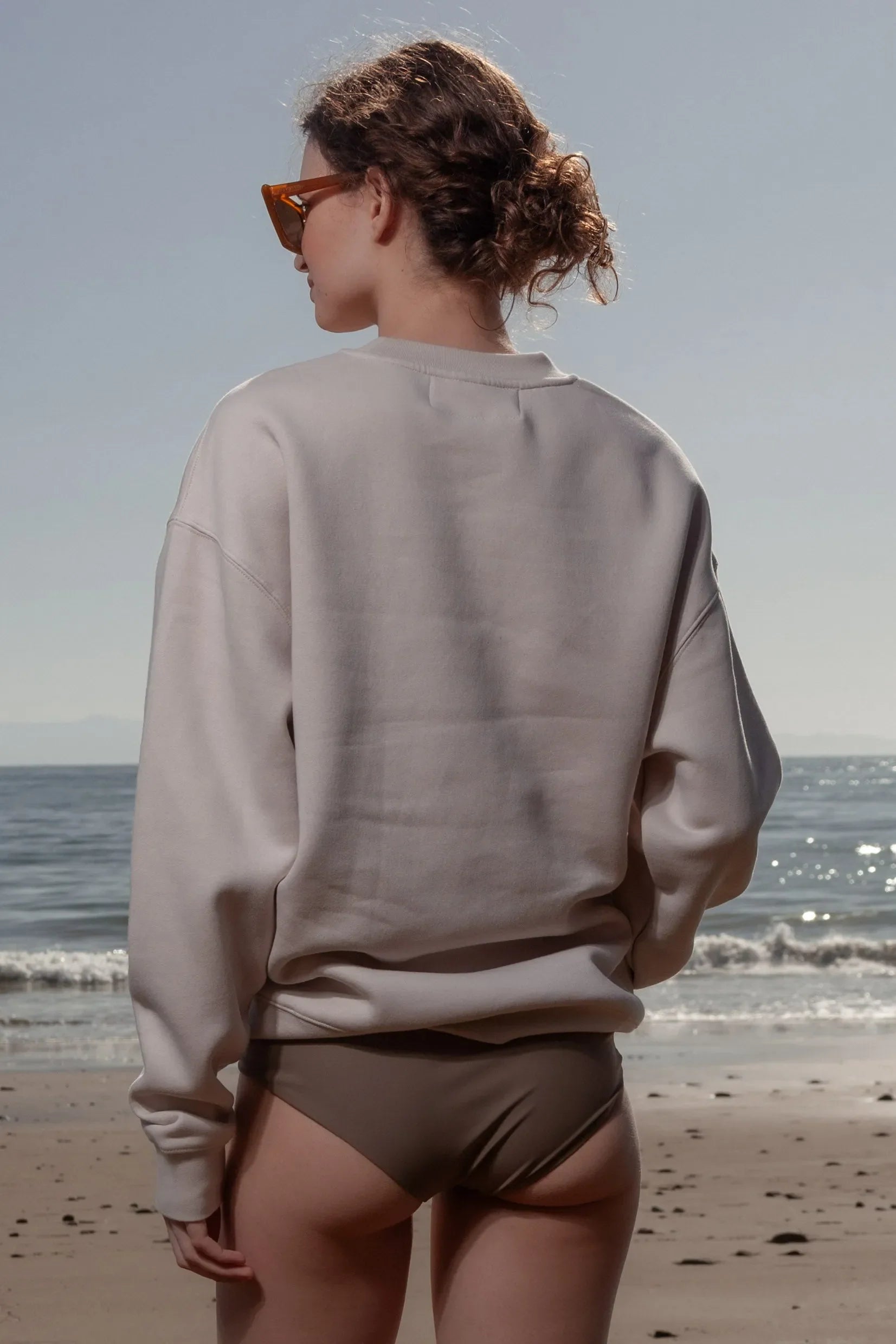 SRF SB Unisex Crewneck - Cream on Cream - Heidi Merrick