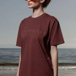 SRF SUMMERLAND Unisex Tee - Chocolate - Heidi Merrick