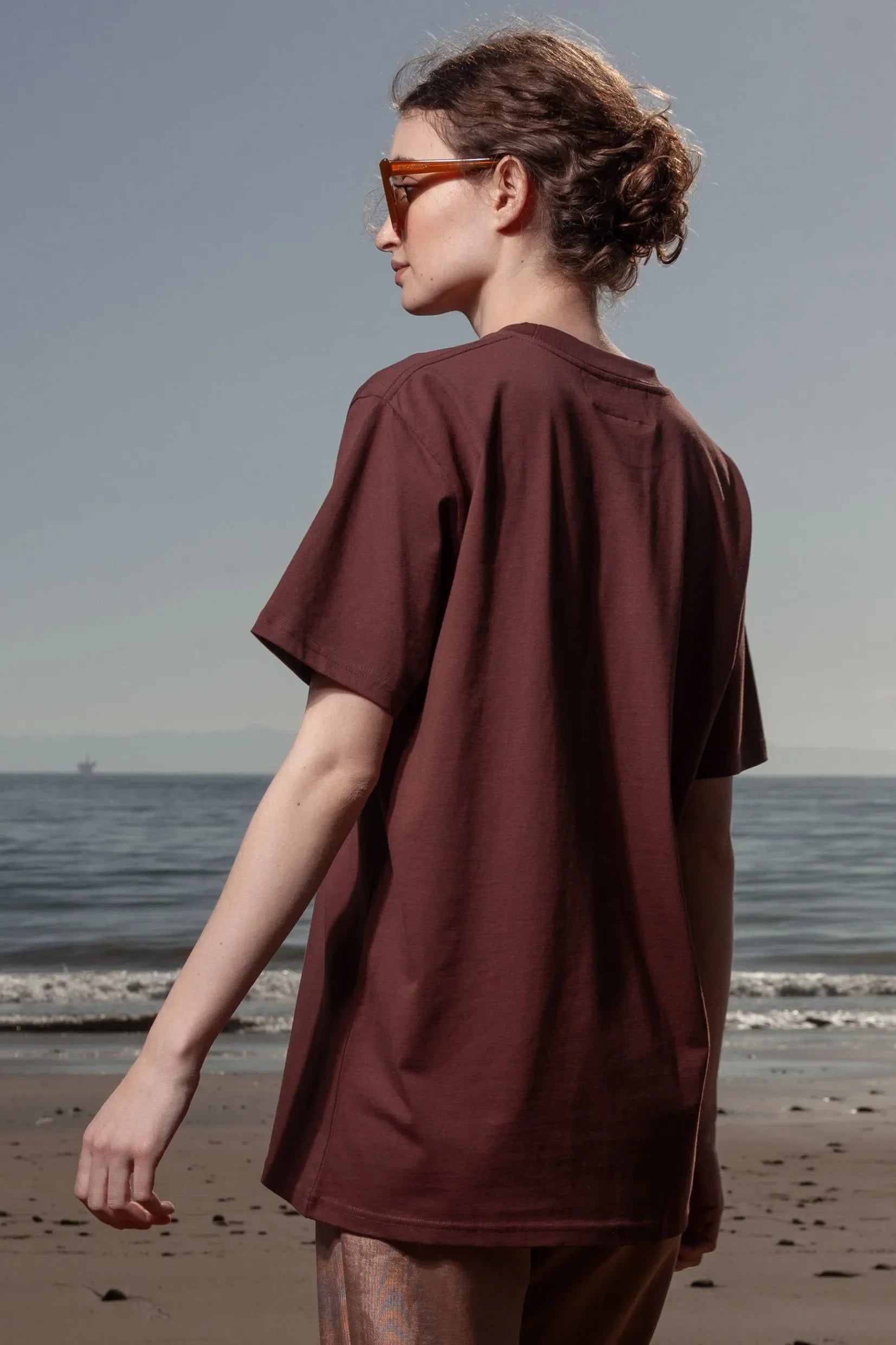 SRF SUMMERLAND Unisex Tee - Chocolate - Heidi Merrick
