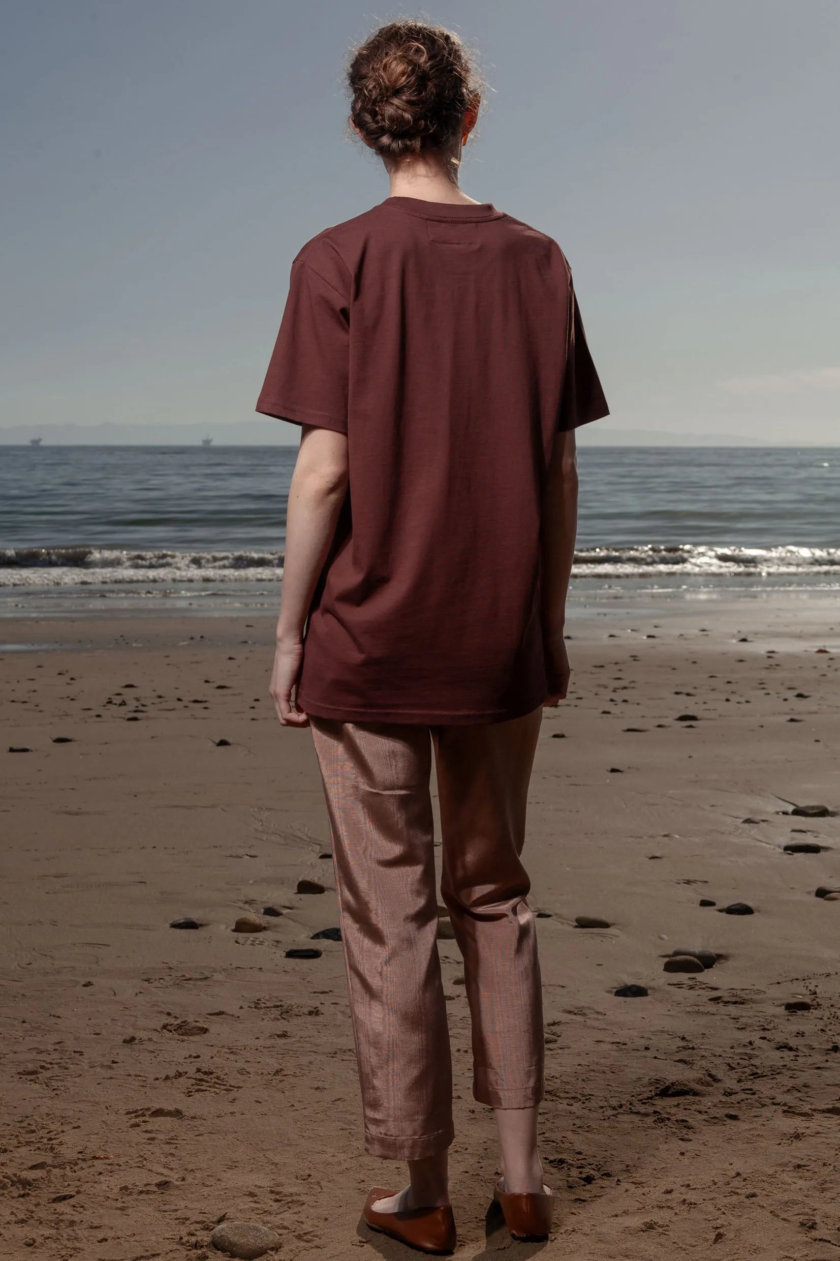 SRF SUMMERLAND Unisex Tee - Chocolate - Heidi Merrick