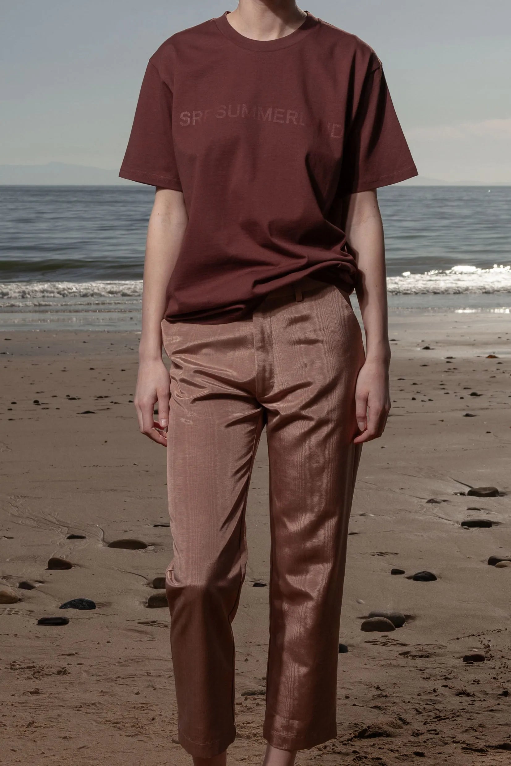 SRF SUMMERLAND Unisex Tee - Chocolate - Heidi Merrick