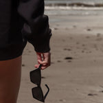 SRF SB Unisex Hoodie - Cream on Black - Heidi Merrick