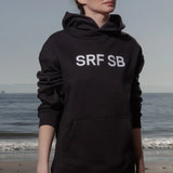 SRF SB Unisex Hoodie - Cream on Black - Heidi Merrick