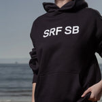 SRF SB Unisex Hoodie - Cream on Black - Heidi Merrick