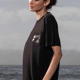 70'S SRF LA TEE - BLACK ON BLACK - Heidi Merrick
