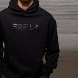 SRF LA Unisex Hoodie - Black on Black - Heidi Merrick