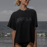 SRF LA Mustache Tee - Black on Black