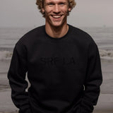 SRF LA Unisex Crewneck - Black on Black - Heidi Merrick